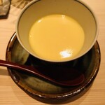 たかおか - 蛤出汁の茶わん蒸し。熱々とろとろ