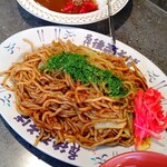 後楽そば - ミニカレーと焼きそばセット620円