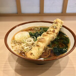 そばの神田 東一屋 - アサソバビンボー！　
      朝そば＋ちくわ天！　