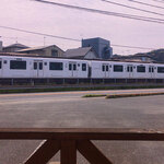 レストラン美咲亭 - 席からは駅ビュー。電車が見られるレストランです。