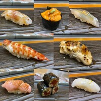 寿司 銀明翠 博多 - 寿司8カンと巻物