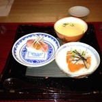 半くり - 茶碗蒸しと寿司