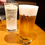 Oreno Yakitori - レモンサワー(480円) 生ビール(550円)