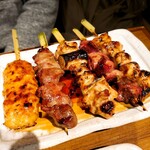 Oreno Yakitori - ５本盛り タレ(390円)