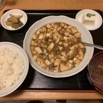 萬来軒 - 麻婆豆腐定食（甘口）