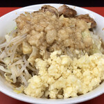 自家製太麺 ドカ盛 マッチョ - ラーメンヤサイアブラチョイマシニンニクマシマシ