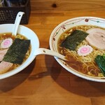 かまや食堂 - 特盛は麺の量が2倍。スープも多め。