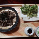 すがわら - おまかせ山菜と野菜の天麩羅の蕎麦