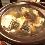 さくら田 - すっぽん鍋＋継ぎ足しの煮凝り投入