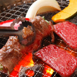 松永牧場 - 名物！水菜とリブロースの焼きシャブ。