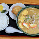 まるへいうどん - 牛すじカレーうどん定食