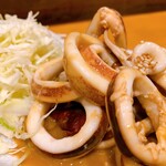 真イカの肝バター醤油炒め