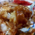 スタミナカレーの店バーグ - スタミナカレー・焼き・中盛（930円）
      