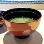 寿司 藤やま - アオサの味噌汁