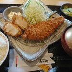 Katsutoku - 大玉ホタテと熟成ロースカツ定食スタート