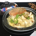 旅亭半水廬 - 団扇海老チーズ焼き
