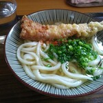 手打ちうどん 麺工棒 - 穴子の天ぷらうどん