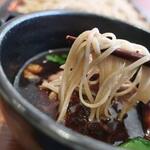 手打ち蕎麦 ほかげ - 鴨せいろ啜る