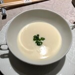 銀座 ひらやま - 2020.1.  聖護院蕪のクリームスープ