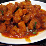 食神 餃子王 - 鶏肉のチリソース