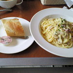 レストラン四季 - パスタ･ベーコンと卵のクリーム