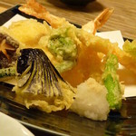 魚菜 うお江 - 天麩羅盛り合わせ