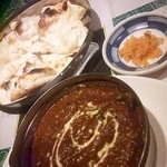 夢彩 - マトンカレー、ナン、アチャール