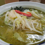 ゆきラーメン 山手 - ユーグレナ（ミドリムシ）を使ったみどりラーメン