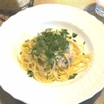 La Brianza - 天然真鯛とウイキョウのスパゲティ。香りがさわやかでさっぱり感もあり、大振り切り身の真鯛もたっぷり。春らしい味わい。