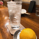 創作麺工房 鳴龍 - 生レモンサワー　400円