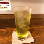 創作麺工房 鳴龍 - 緑茶ハイ　400円