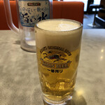 らあめん花月嵐 - とりあえず生ビールが美味いよ。