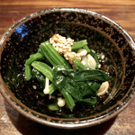 旬家 やまびと - ほうれん草のお浸し