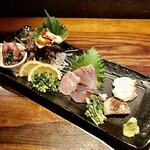 旬家 やまびと - 間八・石鯛・鯖・真蛸・栄螺・帆立貝柱炙り・蛍烏賊ポン酢漬け