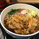 Komorosoba - かき揚げそば390円+大盛り30円