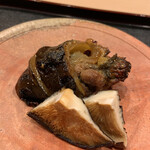 津の守坂 小柴 - 焼き物：すっぽん　原木椎茸