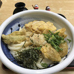 美曽乃 - とり天ぶっかけうどん大　1,050円（税込）