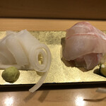 旬菜 おぐら家 - あおりいか・桜鯛