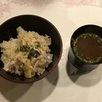 旬菜 おぐら家 - 桜鯛の炊き込みご飯と赤出汁