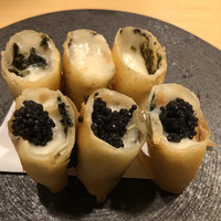 旬菜 おぐら家 - 胡麻豆腐の春巻き揚