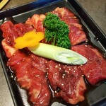 Raratei - 贅沢1.5倍カルビランチ￥1580税別のカルビ120g(R1.6.18撮影)