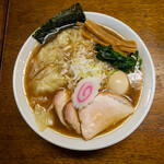 良温 - 雲呑麺 (醤油、細麺)