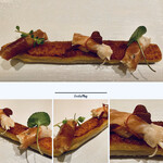 カンテサンス - 生ハム、ブリオッシュ生地、白アスパラ