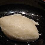 Soba Hirakawa - 4月蕎麦懐石：蕎麦掻き（写真は群馬赤城村常陸秋蕎麦・中粗挽き）