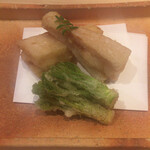 味ひろ - 筍のぐじ挟み揚げ