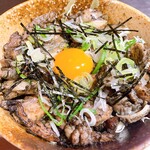 Jidori Sumibiyaki Tori No Kago - 【ランチ】MIX地鶏焼き丼