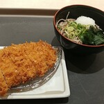 松のや - ロースかつ＋ミニぶっかけそば