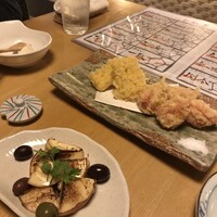 新和食ひとはし - 天ぷらは季節ものも　とうもろこし