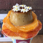 クレープリー チロル - オレンジとGLAUBELL COFFEEの珈琲プリン¥1500