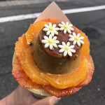 クレープリー チロル - オレンジとGLAUBELL COFFEEの珈琲プリン¥1500